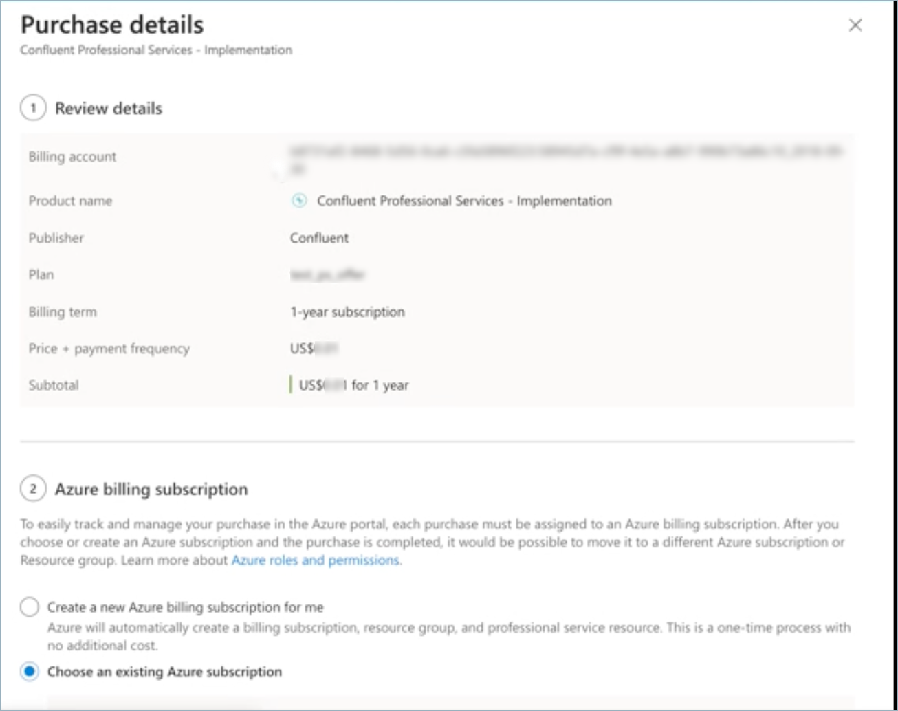 Choose or create a subscription
