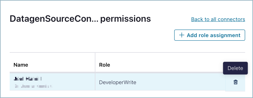 Delete Role Assignment