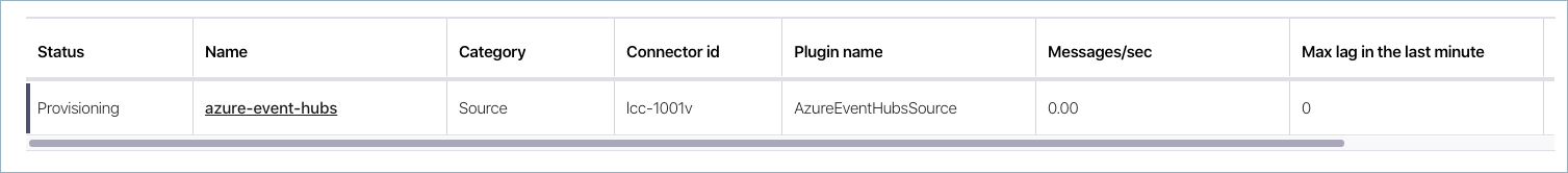Check the connector status