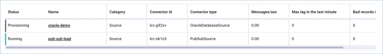 Check the connector status