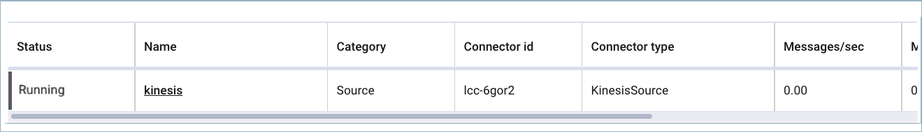 Check the connector status
