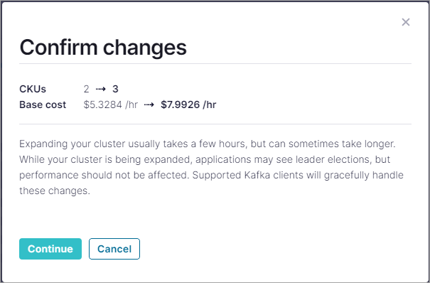 Confirm cluster expansion