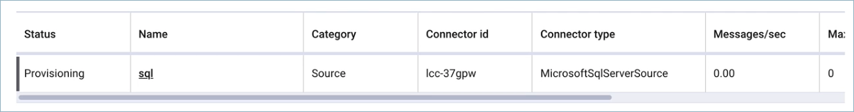 Check the connector status