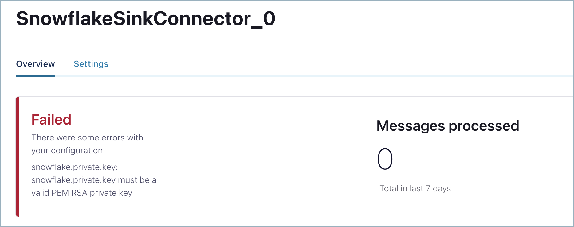 Private key validation error